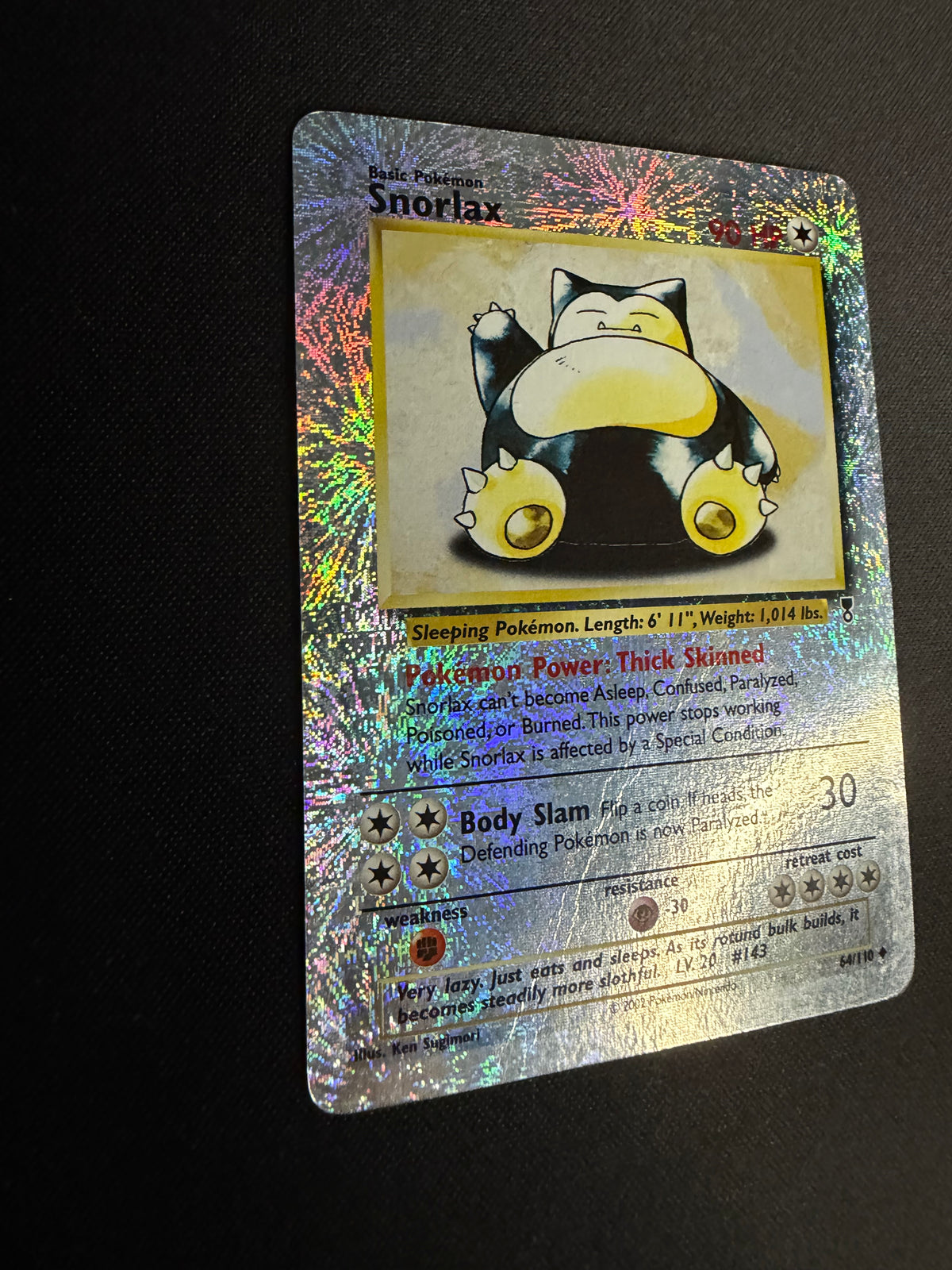 Snorlax Reverse Holo 64/110 Legendary Collection