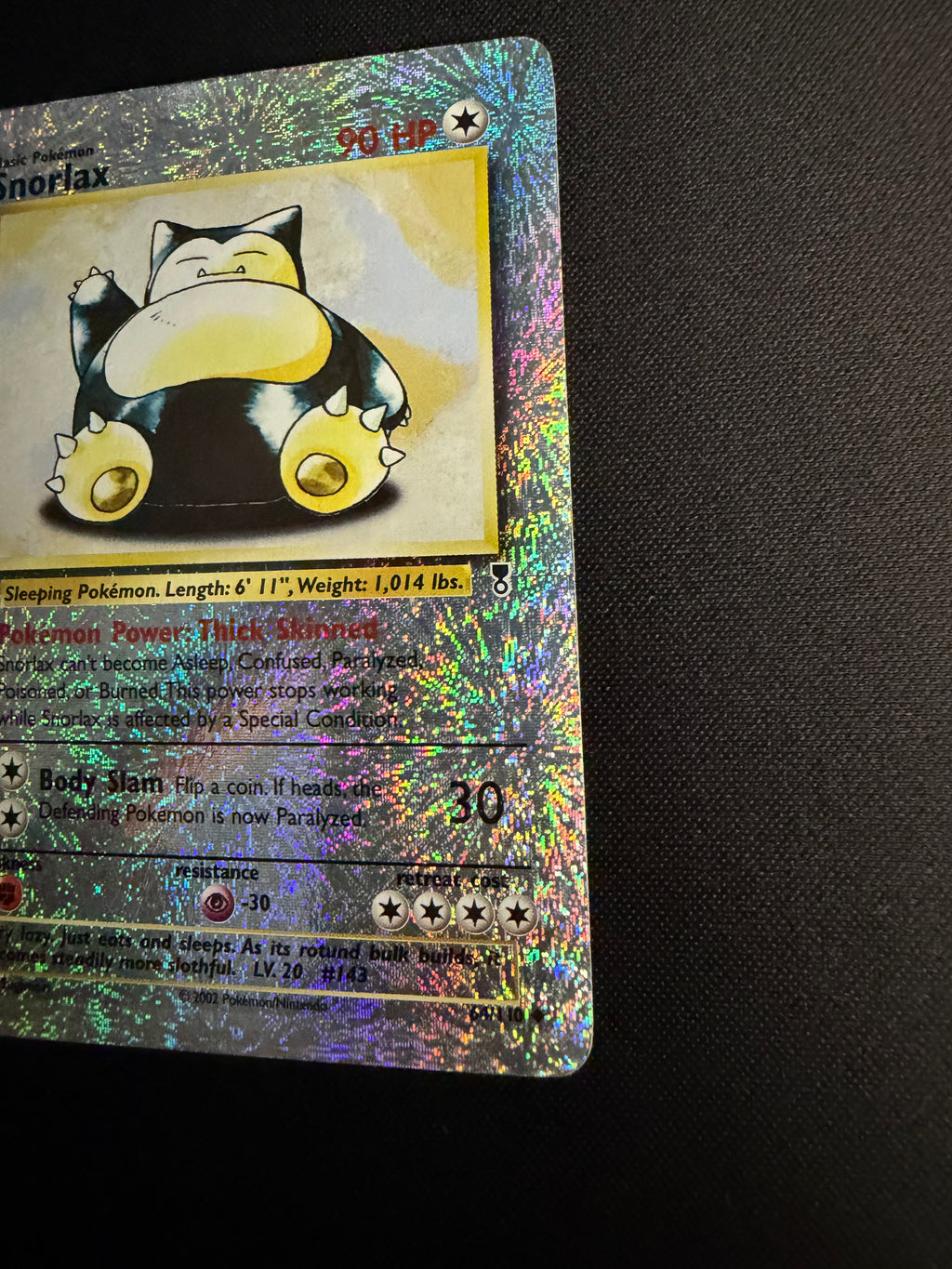 Snorlax Reverse Holo 64/110 Legendary Collection